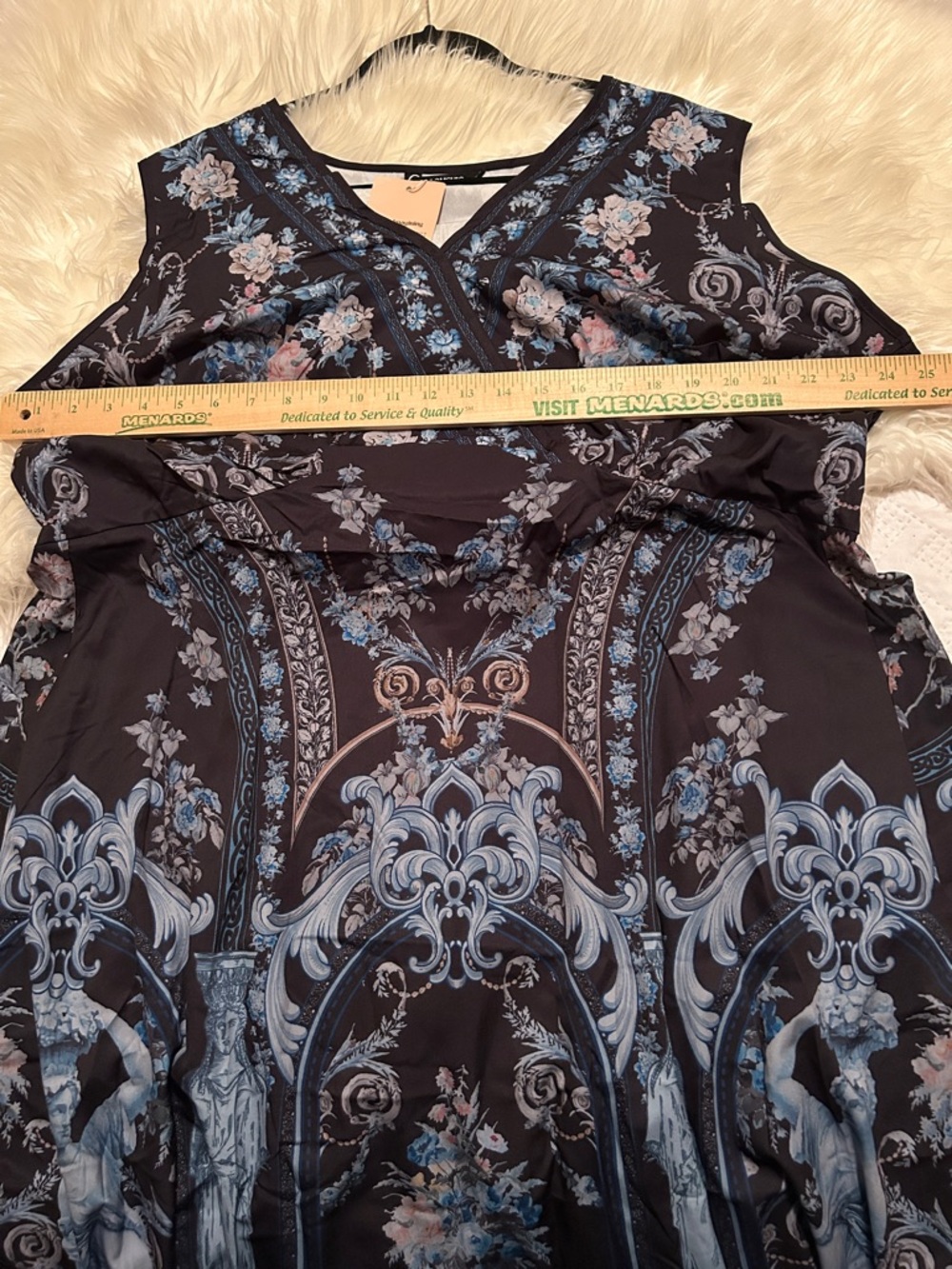 New! BloomChic V-Neck Boho Print Sleeveless Midi Dress - Picture 6 of 7